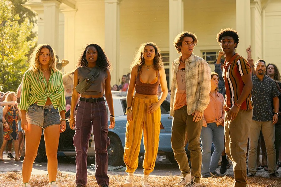 Chase Stokes as John B. with the Pogues