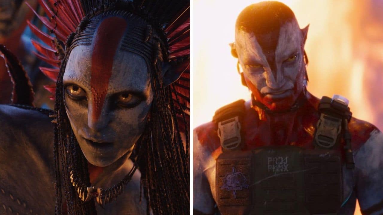 Varang and Miles Quaritch tense scene in Avatar Fire and Ash