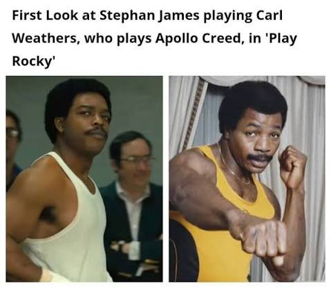 “Stephan James as Carl Weathers in I Play Rocky”